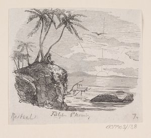 Illusztráció a "Phoenix Bird"-hez H.C. Andersen, "Tündérmesék és történetek", 2. kötet alkotó: H.P. Hansen