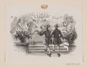 Illusztráció a "Fireworks"-hez H.C. Andersen, "Tündérmesék és történetek", 1. kötet alkotó: H.P. Hansen