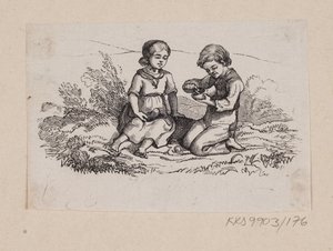 Illusztráció az "Ib and little Christine"-hez H.C. Andersen, "Tündérmesék és történetek", 2. kötet