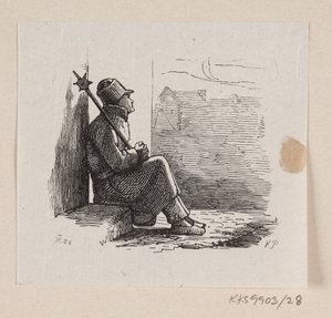 Illusztráció a "Lykkens Kalosker"-hez H.C. Andersen, "Tündérmesék és történetek", 1. kötet alkotó: H.P. Hansen