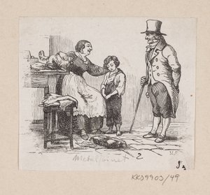 Illusztráció a "The Metal Pig"-hez H.C. Andersen, "Tündérmesék és történetek", 1. kötet alkotó: H.P. Hansen