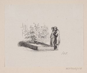 Illusztráció a "Szomszéd családok" számára H.C. Andersen, "Tündérmesék és történetek", 2. kötet alkotó: H.P. Hansen