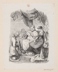 Illusztráció a "The Traveling Companion" című filmhez H.C. Andersen, "Tündérmesék és történetek", 1. kötet alkotó: H.P. Hansen