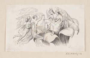 Illusztráció a "Tommelise"-hoz H.C. Andersen, "Tündérmesék és történetek", 1. kötet alkotó: H.P. Hansen