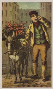 Costermonger (színes litó) alkotó: H.W. (after) Petherick