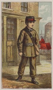 Telegraph Boy (színes litho) alkotó: H.W. (after) Petherick