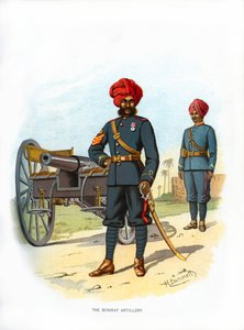 A bombayi tüzérség, 1890.