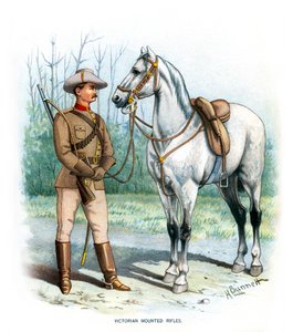 Victorian Mounted Rifles, c1890.