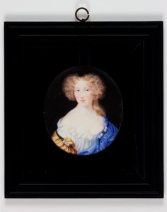 Lady Margaret Cavendish, majd Newcastle hercegnője (akvarell elefántcsonton)