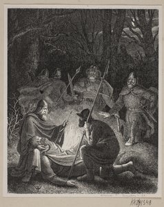 Illusztráció Fabricius Dánia történelméhez. alkotó: H. C. Henneberg