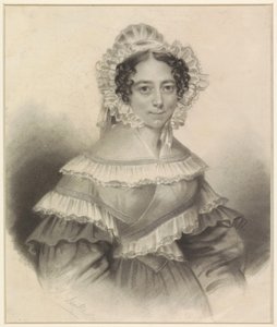 Egy hölgy portréja alkotó: H. Deville