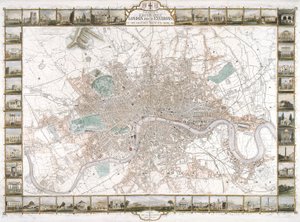 London térképe, 1851 alkotó: H Lacey
