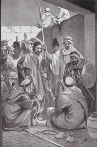 Arabok lázadást terveznek (litho) alkotó: H. M. (after) Burton