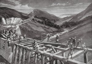 A maríbi gát (litográfia) alkotó: H. M. (after) Burton
