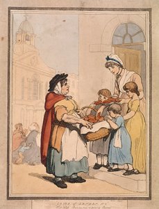 „Hot cross Bunns two a penny Bunns”, a Cries of London VIII. táblája, 1799