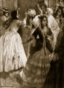 Hölgyek, akik a Lordok Házába való belépésért sürgetik, 1758, illusztráció a Hutchinsons Story of the British Nation című filmből, 1923 körül alkotó: H. Tenison
