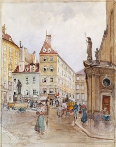 A bécsi Franziskanerplatz alkotó: H. Winter