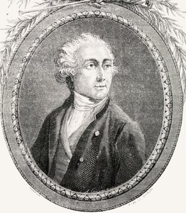 Antoine Laurent Lavoisier, Pannemaker-Ligny metszete, Louis Blanc (1811-82) "Histoire de la Revolution Francaise" című művéből