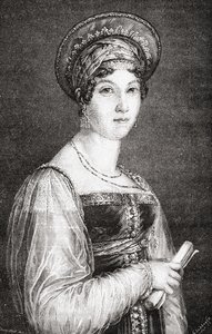 Mademoiselle Mars, La Plante metszete, Louis Blanc (1811-82) "Histoire de la Revolution Francaise" című művéből