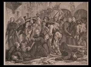 A papok mészárlása 1792 szeptemberében, Charles Maurand metszete