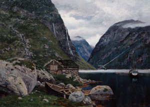 Fjord táj alkotó: Haakon Kaulum