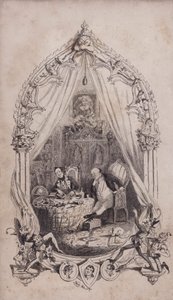Samuel Pickwick és Alfred Jingle, illusztráció Charles Dickens Pickwick-papírok című regényéből (metszet)