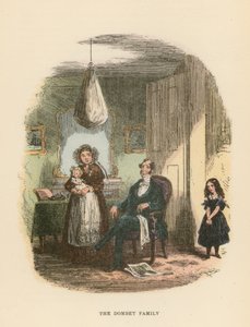 Illusztráció Dombey és fia számára alkotó: Hablot Knight Browne