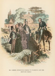 Illusztráció Dombey és fia számára alkotó: Hablot Knight Browne