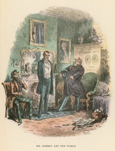 Illusztráció a Dombey és fiához alkotó: Hablot Knight Browne