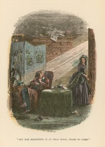 Illusztráció Dombey és fia számára alkotó: Hablot Knight Browne
