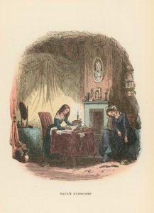 Illusztráció Dombey és fia számára alkotó: Hablot Knight Browne