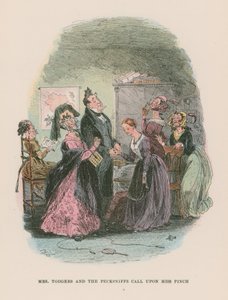 Illusztráció Martin Chuzzlewit számára alkotó: Hablot Knight Browne