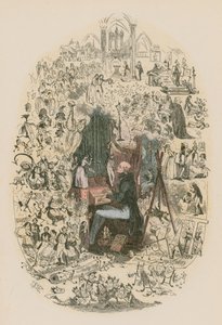 Illusztráció Martin Chuzzlewit számára alkotó: Hablot Knight Browne