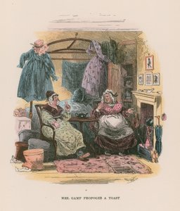 Illusztráció Martin Chuzzlewit számára alkotó: Hablot Knight Browne