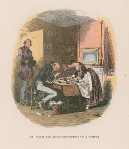 Illusztráció Martin Chuzzlewit számára alkotó: Hablot Knight Browne