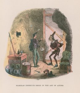 Illusztráció a Nicholas Nicklebyhez alkotó: Hablot Knight Browne