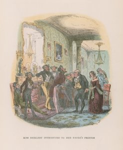 Illusztráció Nicholas Nickleby számára alkotó: Hablot Knight Browne