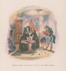 Illusztráció Nicholas Nickleby számára alkotó: Hablot Knight Browne