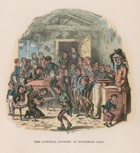 Illusztráció Nicholas Nickleby számára alkotó: Hablot Knight Browne