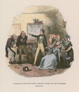 Illusztráció Nicholas Nickleby számára alkotó: Hablot Knight Browne