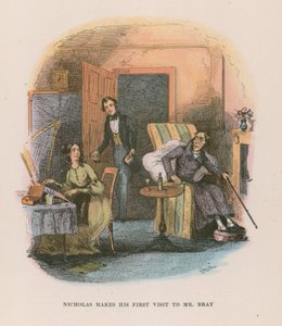 Illusztráció Nicholas Nickleby számára alkotó: Hablot Knight Browne