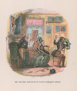 Illusztráció Nicholas Nickleby számára alkotó: Hablot Knight Browne