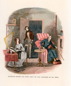 Illusztráció Nicholas Nickleby számára alkotó: Hablot Knight Browne