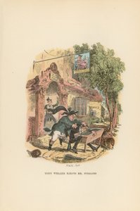 Illusztráció a Pickwick Papers számára alkotó: Hablot Knight Browne