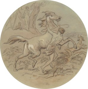 A Vénuszt és Adonist ábrázoló tányérsorozat tizennyolc tervének egyike alkotó: Hablot Knight Browne