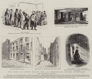 Little Dorrit otthona, az Old Marshalsea börtön, Southwark alkotó: Hablot Knight Browne