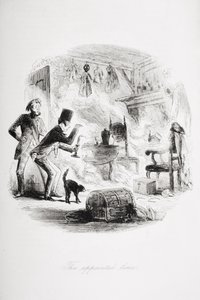 A megjelölt időpont, Charles Dickens (1812-70) „Bleak House” című művéből, 1853-ban megjelent illusztrációja (litho)