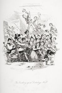 A „szakítás” a Dotheboys Hallban, Charles Dickens (1812-70) 1839-ben megjelent „Nicholas Nickleby” című illusztrációja alkotó: Hablot Knight Browne