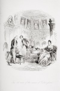 A Tulkinghorn nevű öregember, Charles Dickens (1812-70) „Bleak House” című illusztrációja, 1853-ban megjelent alkotó: Hablot Knight Browne
