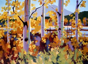 Teton Aspen, 2024 körül (olaj, vászon)